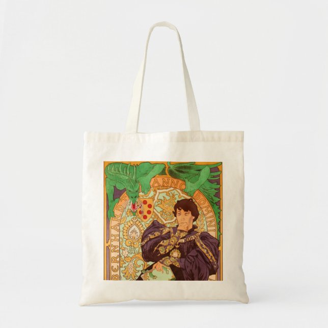Bolsa Tote Alphonse Mucha Prince e Dragon (Frente)