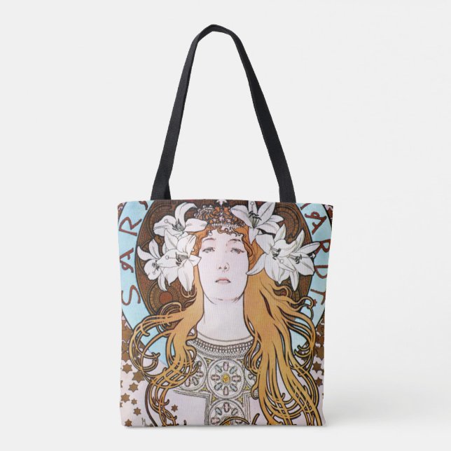 Bolsa Tote Alphonse Mucha - Sarah Bernhardt (Verso)
