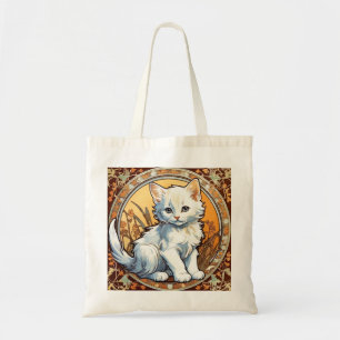 Bolsa Tote Alphonse Mucha Style Cat