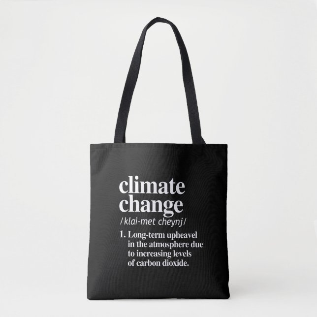 Bolsa Tote Alterações climáticas (Frente)