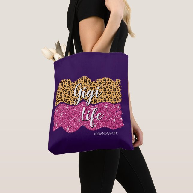 Bolsa Tote Alterar Texto Adicionar Nome #GrandmaLife Gigi Lif (Close Up)
