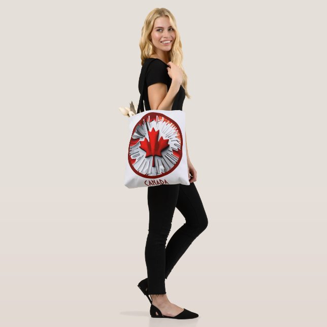 Bolsa Tote Alterle Maple Leaf: Uma Torção Canadiana Criativa (No(a) Modelo)