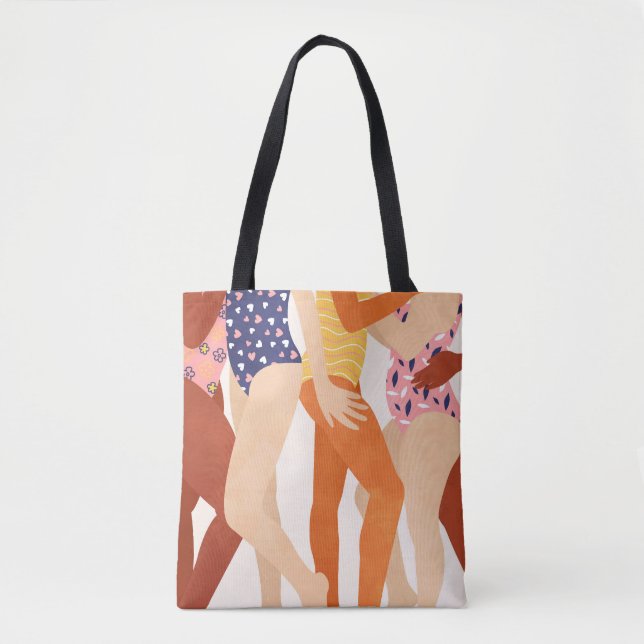 Bolsa Tote Alternância a cores (Frente)