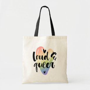 Bolsa Tote Alto e superior  Coração de Aquarela