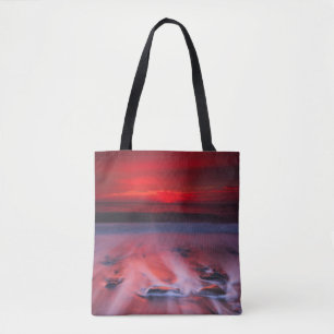 Bolsa Tote Alvorecer sobre o mar tormentoso