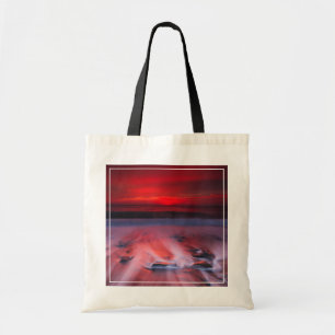 Bolsa Tote Alvorecer sobre o mar tormentoso