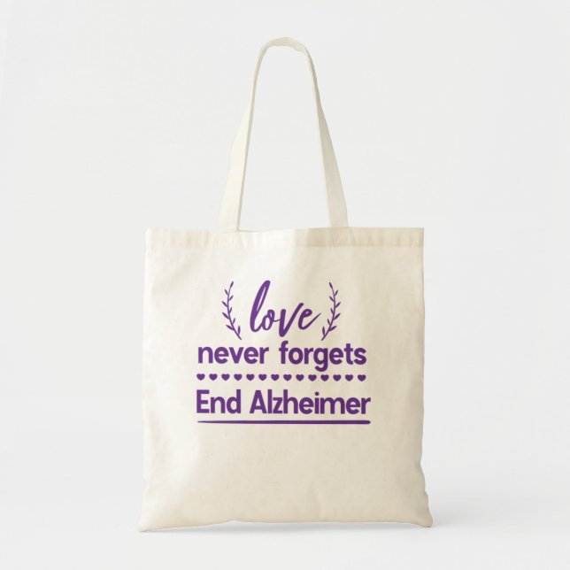 Bolsa Tote Alzheimer'S Awareness Month Design (Frente)