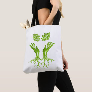 Bolsa Tote Ama a Trabalho de arte de Apreciação das Raízes da