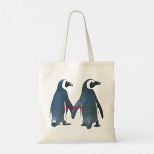 Bolsa Tote Ama Pássaros Casal Pinguim Thunder_Cove