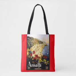 Bolsa Tote Amalfi Itália - Viagens vintage