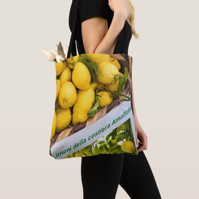 Bolsa Tote Amalfi Lemon Dream #3 #viagem #wall #art (Close Up)