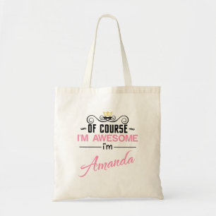 Bolsa Tote Amanda, claro que sou um nome incrível