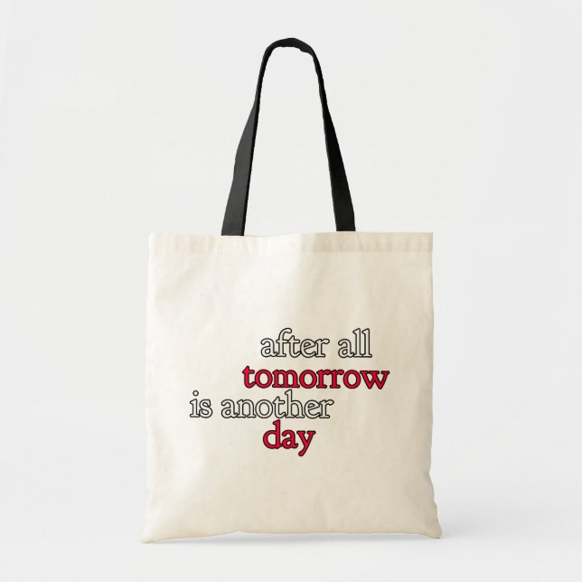 Bolsa Tote Amanhã É Outro Dia (Frente)
