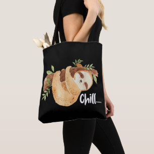 Bolsa Tote Amante de Animais Silvestres Preguiça Relaxada Man