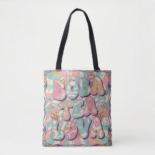 Bolsa Tote Amante de Boba Tea