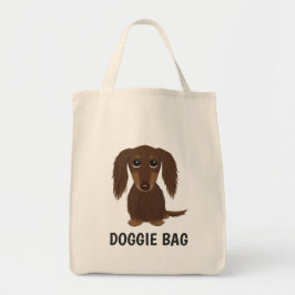 Bolsa Tote Amante de cabelos compridos do cão do Wiener do