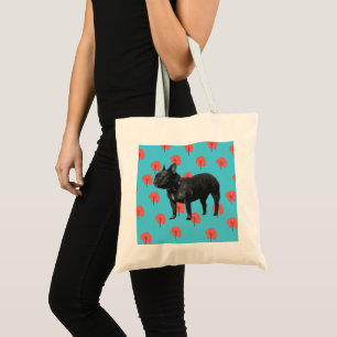 Bolsa Tote Amante de cão, saco engraçado, cara de cão, saco l