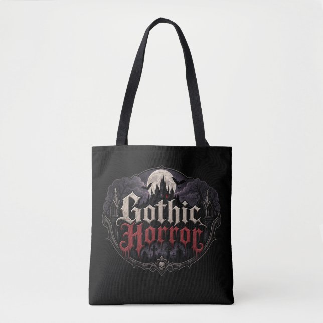 Bolsa Tote amante de ficção de terror gótico (Frente)