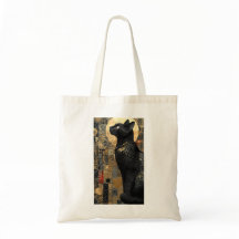 Amante de Gato Art Nouveau Dourado