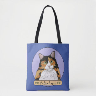 Bolsa Tote Amante de Gato Calico