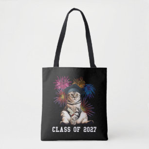 Bolsa Tote Amante de Gatos da Turma de 2027