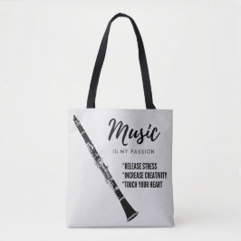 Bolsa Tote Amante de instrumentos de música Clarinet