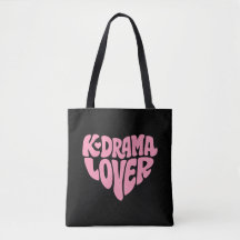 Amante de Kdrama Coração Rosa Tipografia Simples P