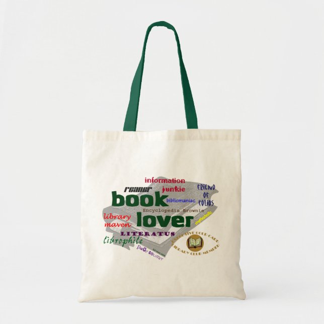 Bolsa Tote Amante de livro (Frente)