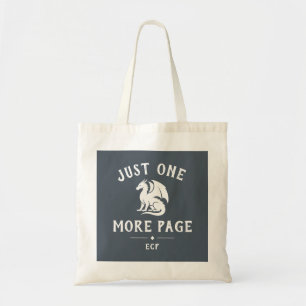 Bolsa Tote Amante de Livros Frase Divertida Monograma