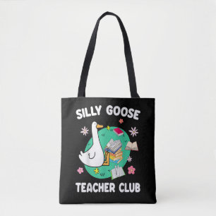 Bolsa Tote Amante de os animais Engraçado Bobo Goose Teacher 