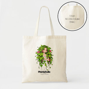 Bolsa Tote Amante de Plantas Divertido Plantahólico Personali