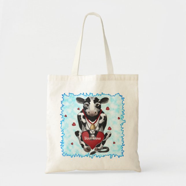 Bolsa Tote Amante de Vaca  (Frente)