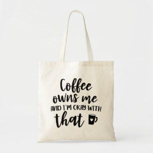 Bolsa Tote Amante do Café Viciado em Cafeína O Café é Meu Don
