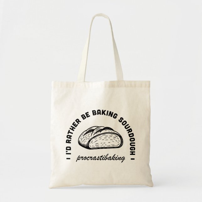 Bolsa Tote Amante do pão, amante do pão, citações engraçadas  (Frente)