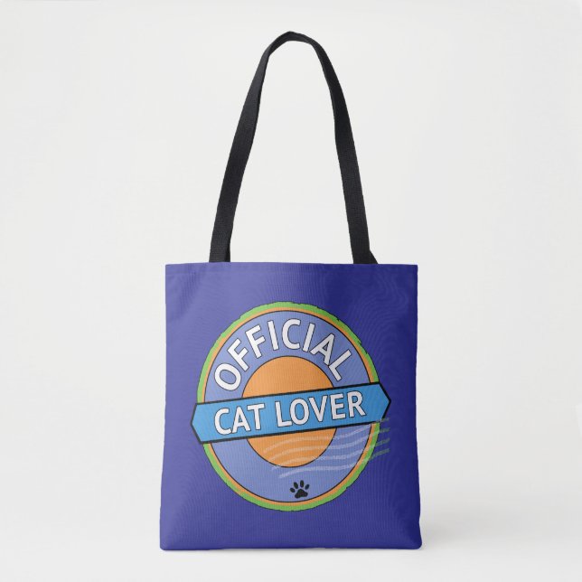 Bolsa Tote Amante Oficial de Gatos (Frente)