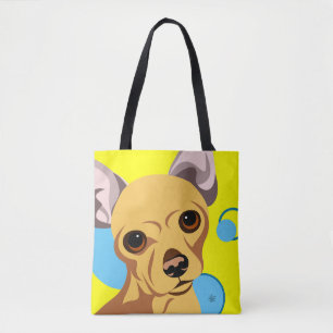 Bolsa Tote Amante Totebags da chihuahua