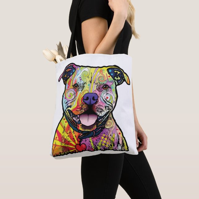 Bolsa Tote Amantes de cães v01 (Close Up)