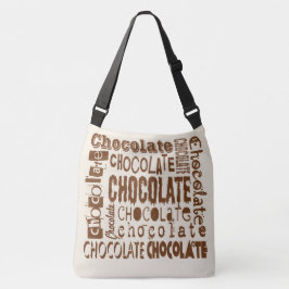 Bolsa Tote Amantes de Chocolate Fontes Jumble Cross Body Bols