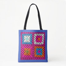 Amantes de Crochet Square de Cores Vivas