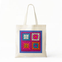 Amantes de Crochet Square de Cores Vivas