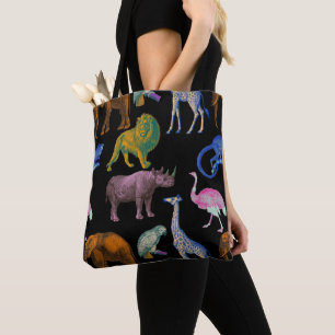 Bolsa Tote Amantes de os animais de Pop de Arte de Animais de