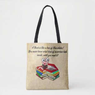 Bolsa Tote Amantes do livro de culinária engraçados e fofos