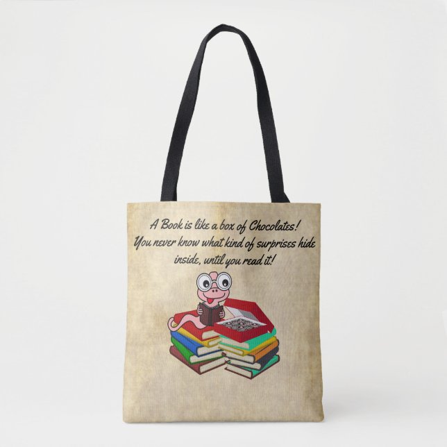 Bolsa Tote Amantes do livro de culinária engraçados e fofos,  (Frente)