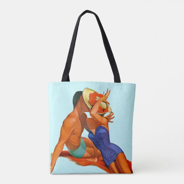 Bolsa Tote Amantes do Verão Vintage (Verso)