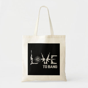 Bolsa Tote Amar Bang Gun Rifle Patriot Segunda Emenda EUA