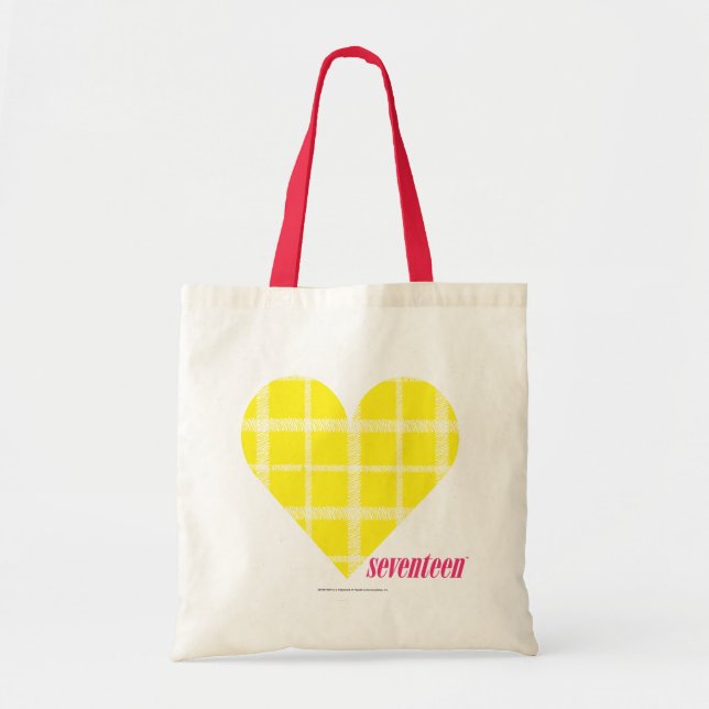 Bolsa Tote Amarelo 2 da xadrez (Frente)