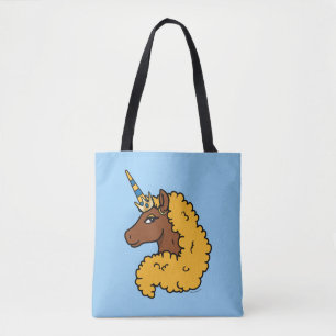 Bolsa Tote Amarelo Afro Unicorn