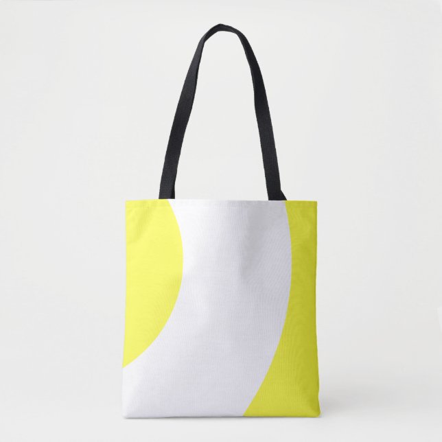 Bolsa Tote Amarelo e Branco-Cujo (Frente)