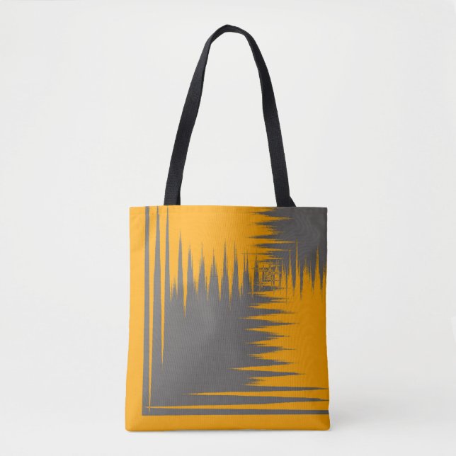 Bolsa Tote Amarelo e Cinza (Frente)