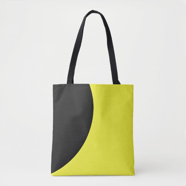 Bolsa Tote Amarelo e Preto Deslumbrantes (Frente)
